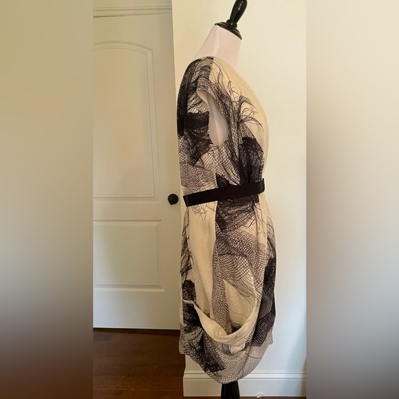 BNWT Lela Rose Silk Asymmetrical One Shoulder Cocktail Dress Size 14 - Picture 2 of 15